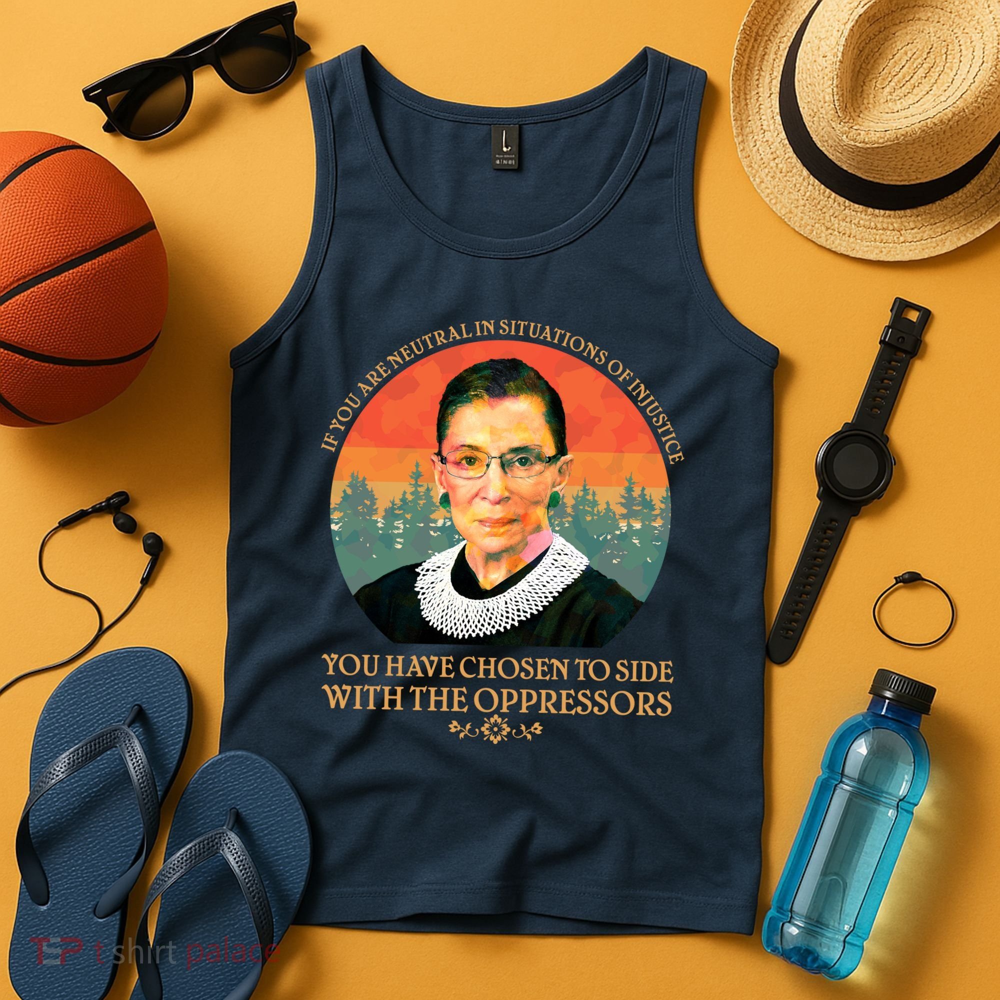 Ruth Bader Ginsburg Injustice Oppressors RBG Quote Tank Top
