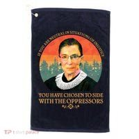 Ruth Bader Ginsburg Injustice Oppressors RBG Quote Golf Towel thumb 0