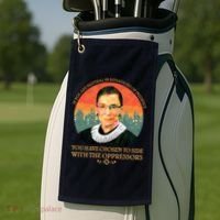 Ruth Bader Ginsburg Injustice Oppressors RBG Quote Golf Towel thumb 2