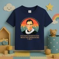 Ruth Bader Ginsburg Injustice Oppressors RBG Quote Toddler T-Shirt thumb 3