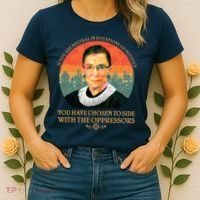 Ruth Bader Ginsburg Injustice Oppressors RBG Quote Women's T-Shirt thumb 2