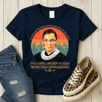 Ruth Bader Ginsburg Injustice Oppressors RBG Quote Women's T-Shirt thumb 3