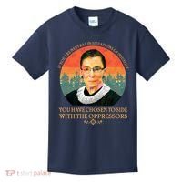 Ruth Bader Ginsburg Injustice Oppressors RBG Quote Kids T-Shirt thumb 0