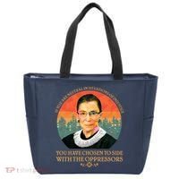 Ruth Bader Ginsburg Injustice Oppressors RBG Quote Tote Bag thumb 0