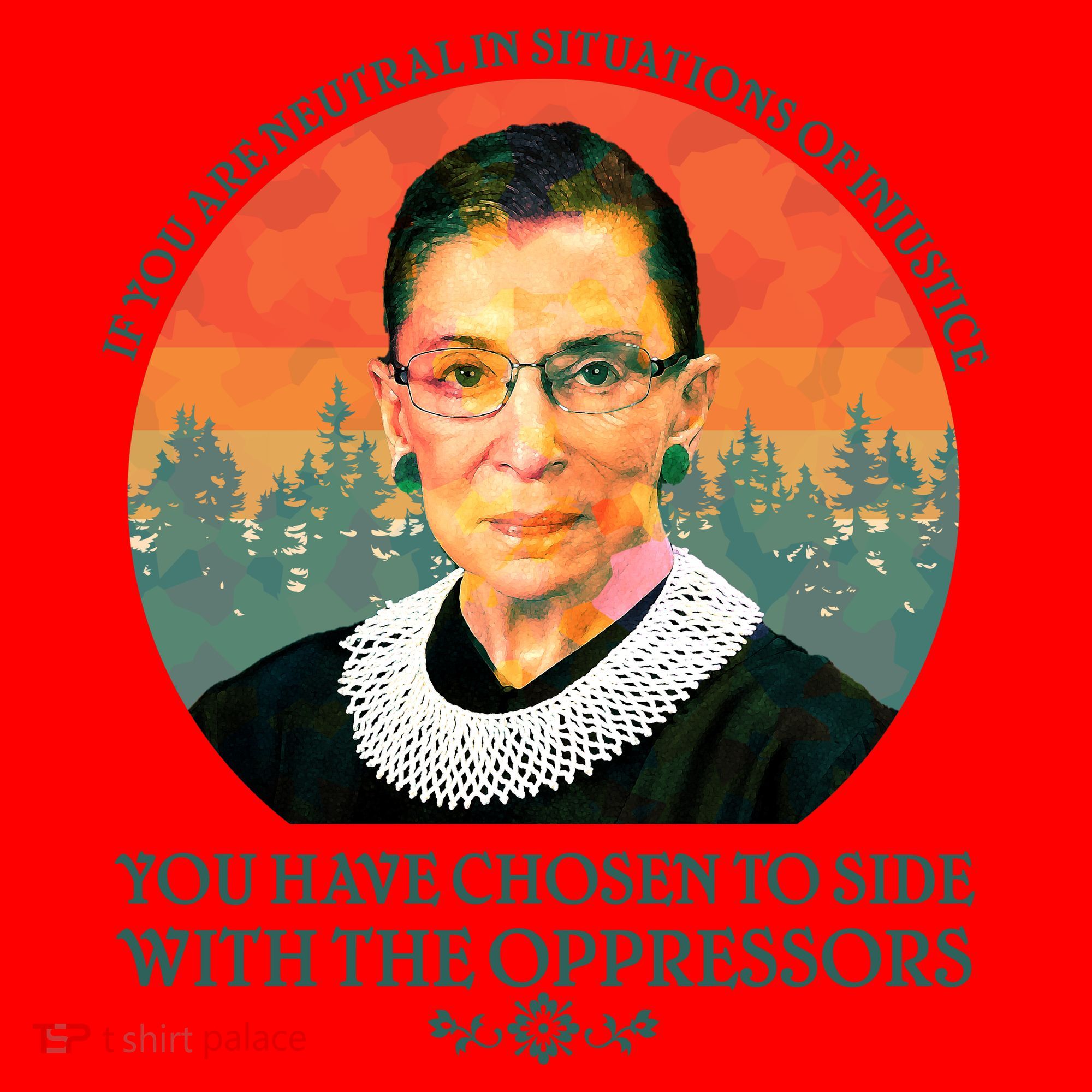 Ruth Bader Ginsburg Injustice Oppressors RBG Quote Santa Hat