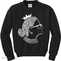 Ruth Bader Ginsburg Notorious RBG Quotes Kids Sweatshirt thumb 0
