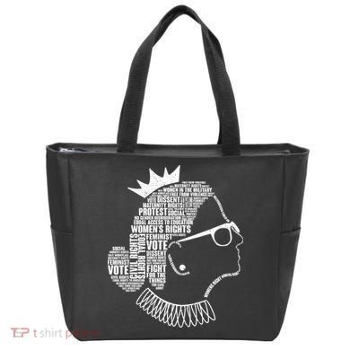Ruth Bader Ginsburg Notorious RBG Quotes Tote Bag