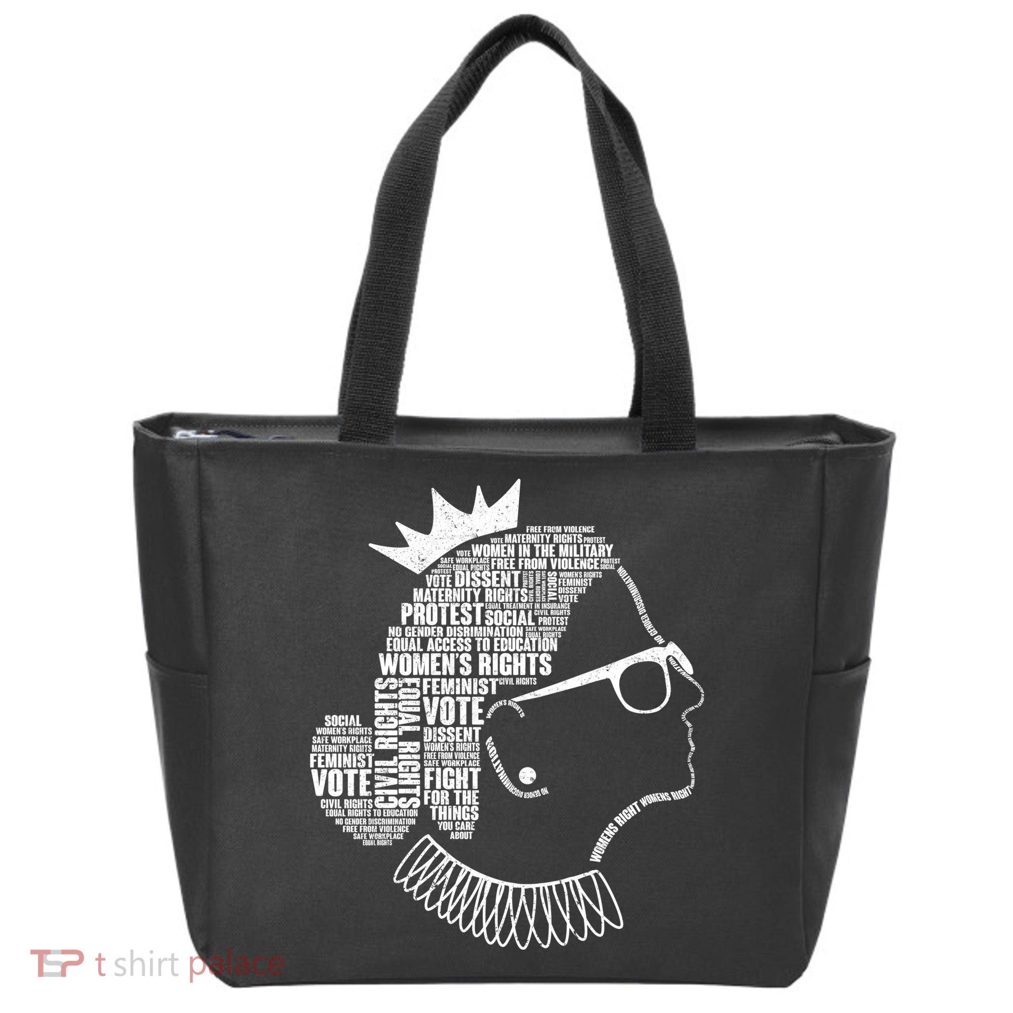 Ruth Bader Ginsburg Notorious RBG Quotes Tote Bag