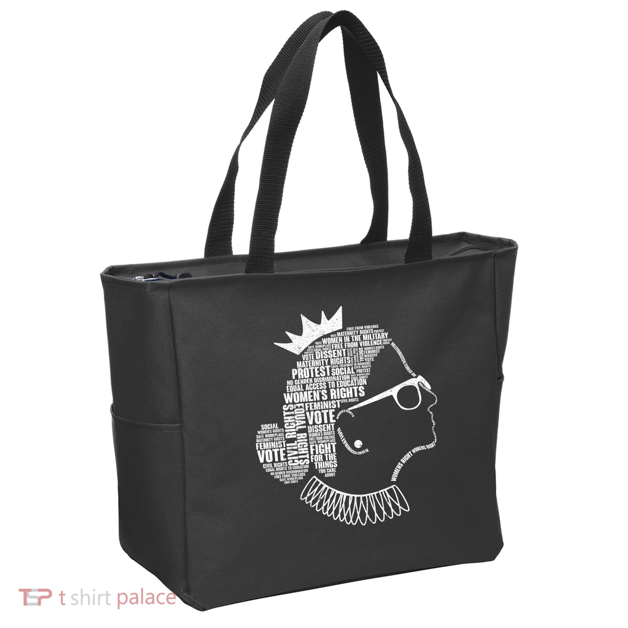 Ruth Bader Ginsburg Notorious RBG Quotes Tote Bag