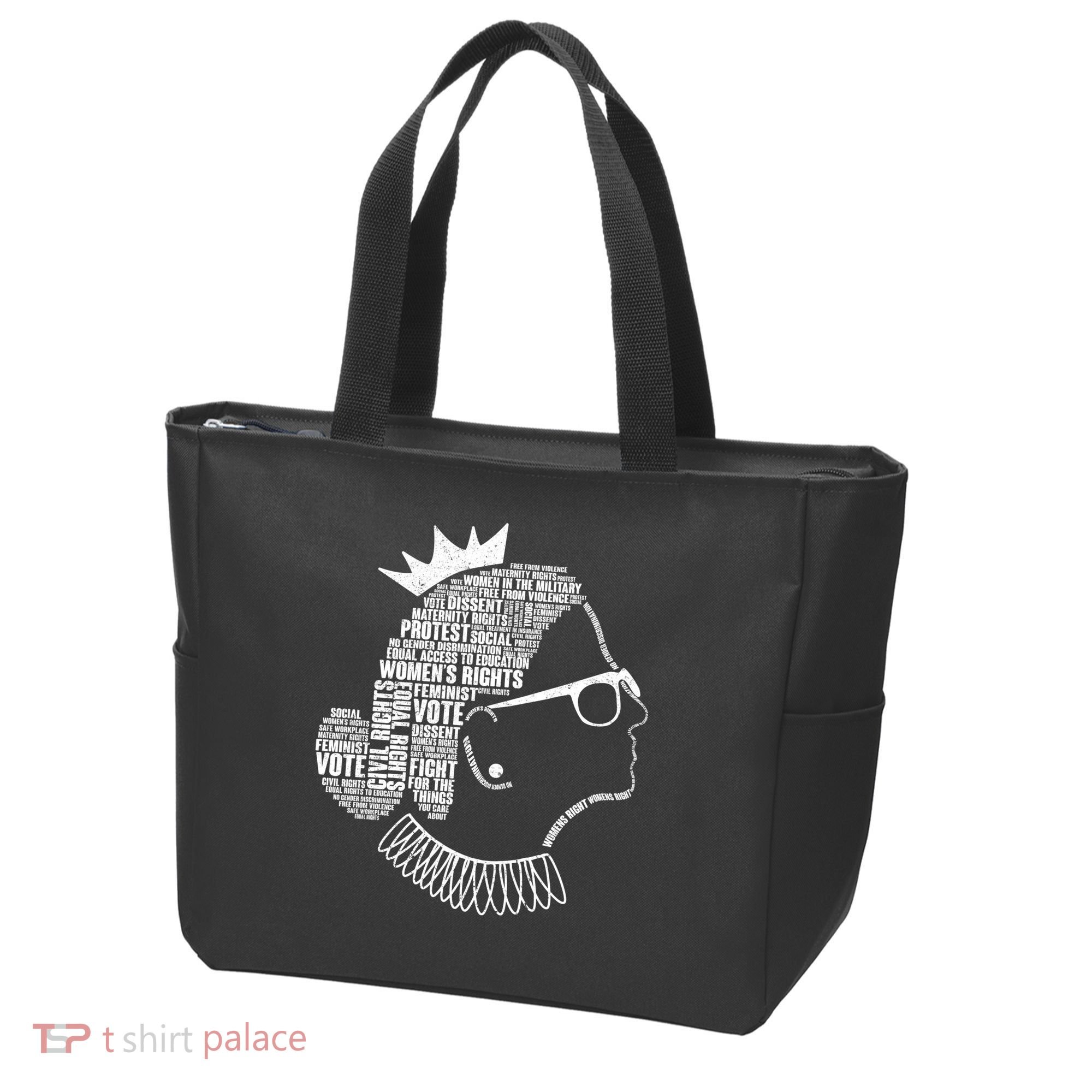 Ruth Bader Ginsburg Notorious RBG Quotes Tote Bag
