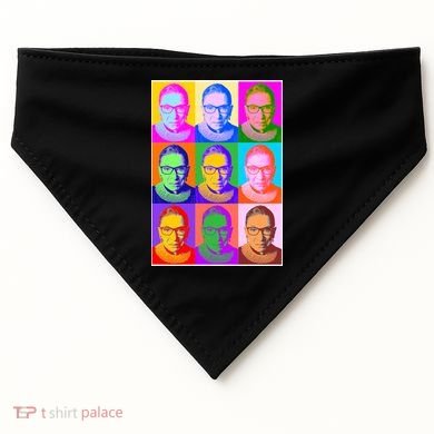 Ruth Bader Ginsburg RBG Pop Art Tribute USA-Made Doggie Bandana