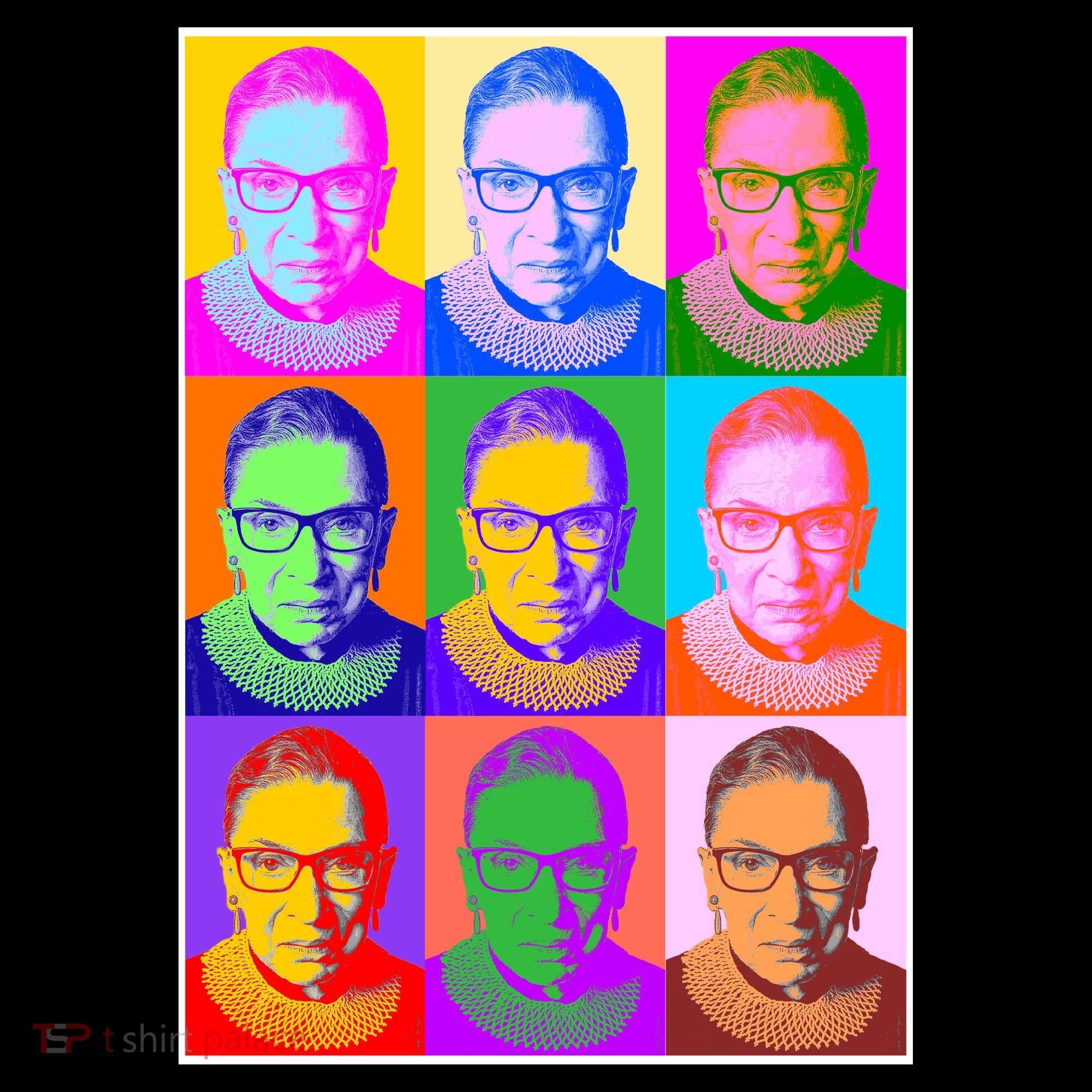 Ruth Bader Ginsburg RBG Pop Art Tribute Bucket Hat