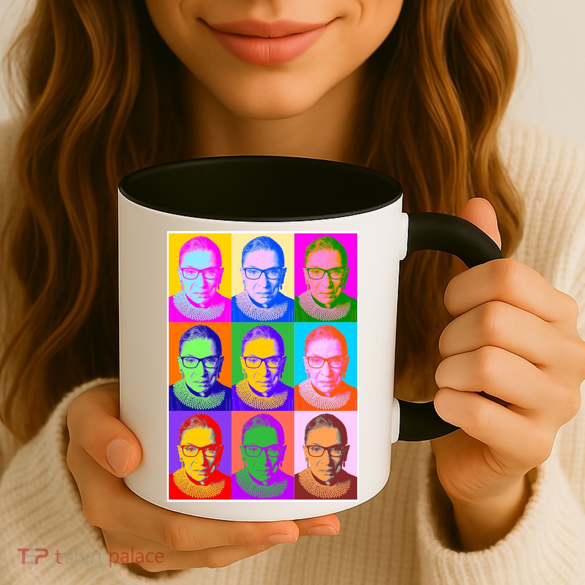 Ruth Bader Ginsburg RBG Pop Art Tribute Coffee Mug