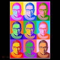 Ruth Bader Ginsburg RBG Pop Art Tribute Women's Hoodie thumb 2