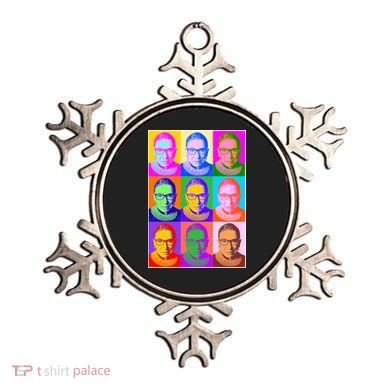 Ruth Bader Ginsburg RBG Pop Art Tribute Ornament