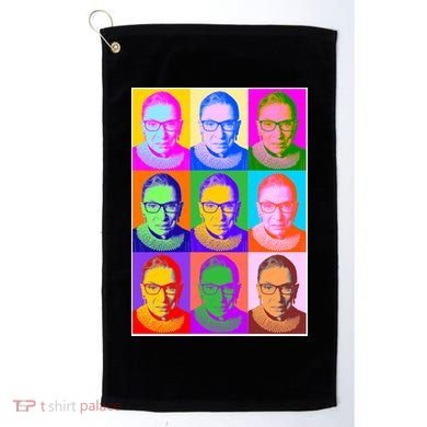 Ruth Bader Ginsburg RBG Pop Art Tribute Golf Towel