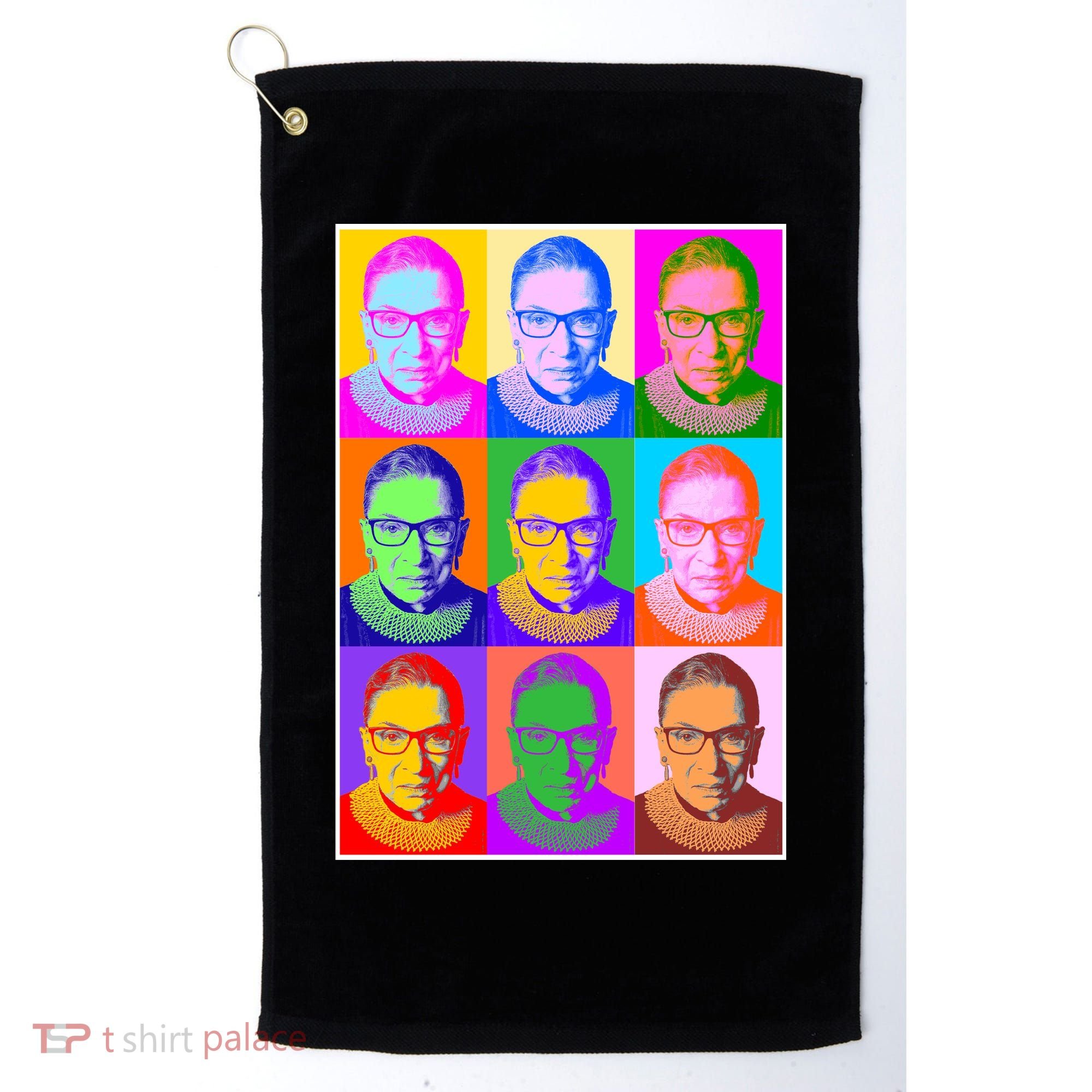 Ruth Bader Ginsburg RBG Pop Art Tribute Golf Towel