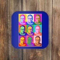 Ruth Bader Ginsburg RBG Pop Art Tribute Coaster thumb 0