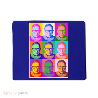 Ruth Bader Ginsburg RBG Pop Art Tribute Mousepad
