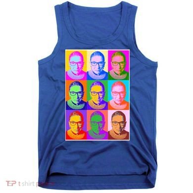 Ruth Bader Ginsburg RBG Pop Art Tribute Tank Top