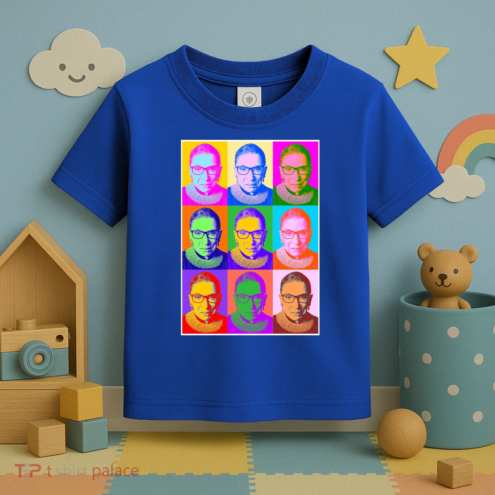 Ruth Bader Ginsburg RBG Pop Art Tribute Toddler T-Shirt