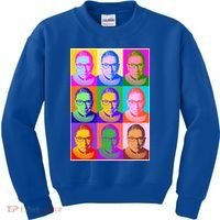 Ruth Bader Ginsburg RBG Pop Art Tribute Kids Sweatshirt thumb 0