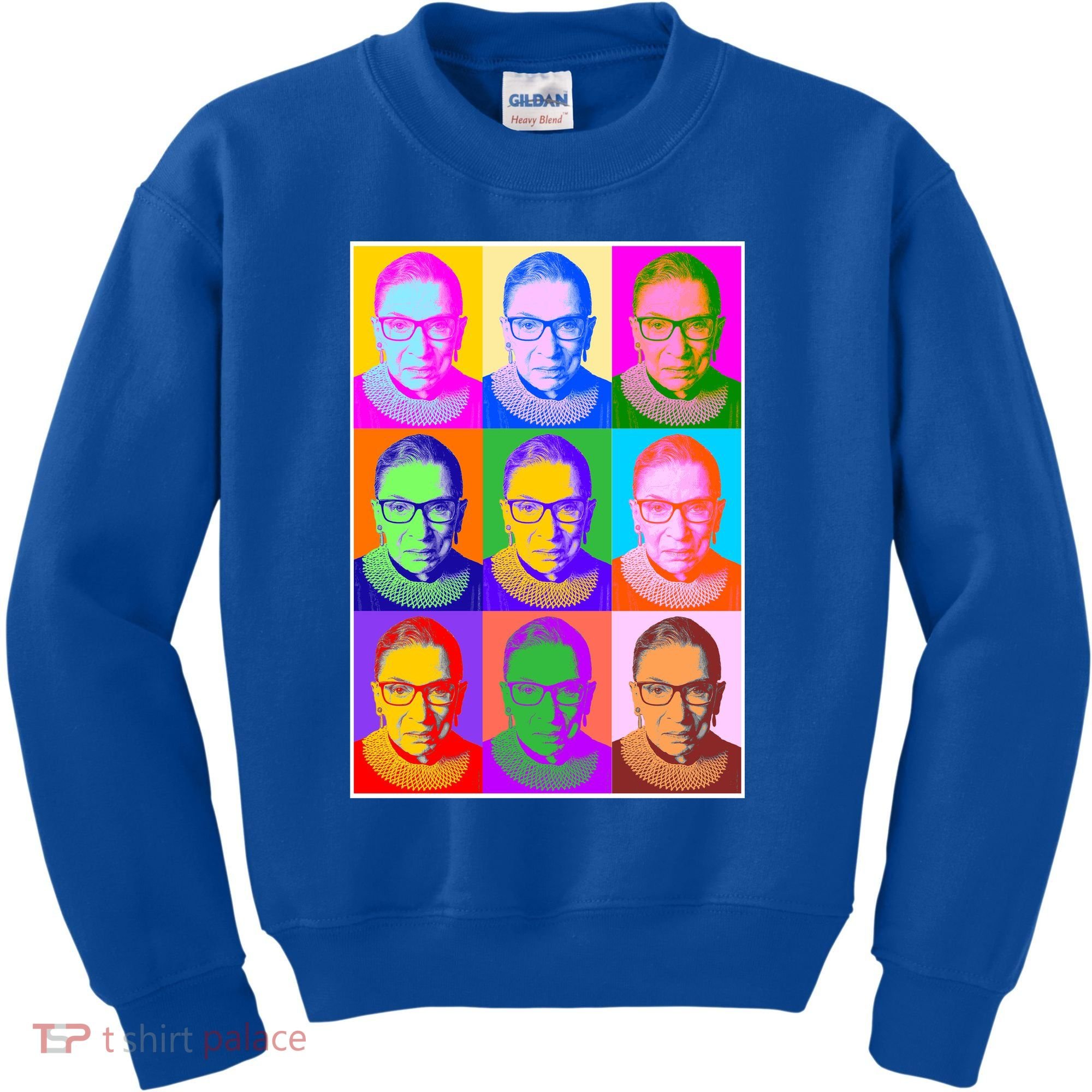 Ruth Bader Ginsburg RBG Pop Art Tribute Kids Sweatshirt