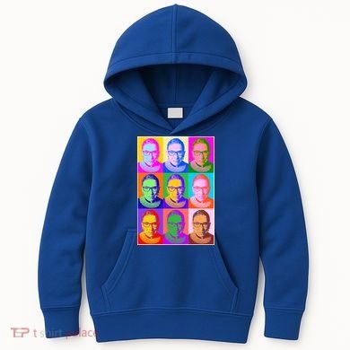 Ruth Bader Ginsburg RBG Pop Art Tribute Kids Hoodie