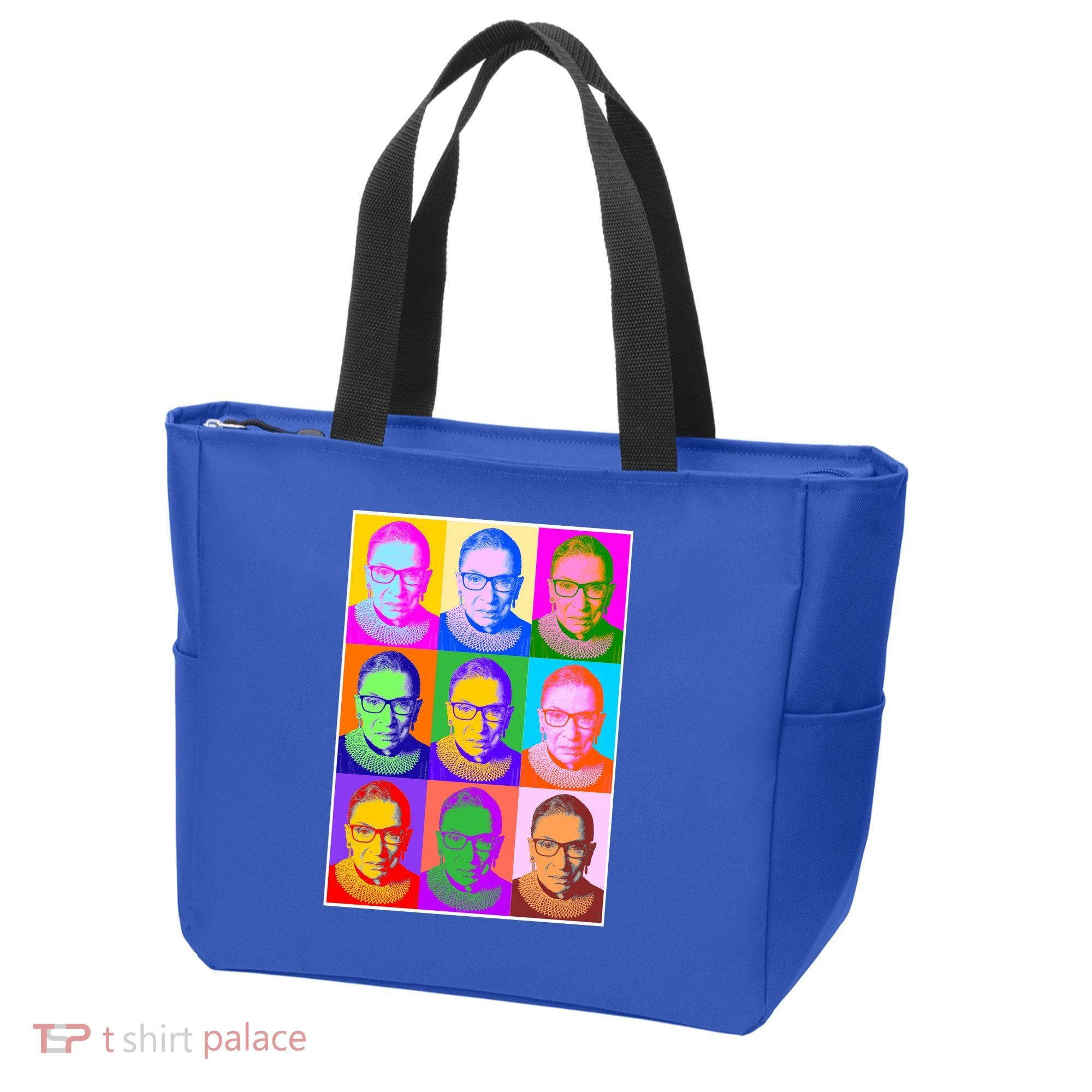 Ruth Bader Ginsburg RBG Pop Art Tribute Tote Bag