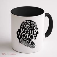Ruth Bader Ginsburg Speak Your Mind  Coffee Mug thumb 1