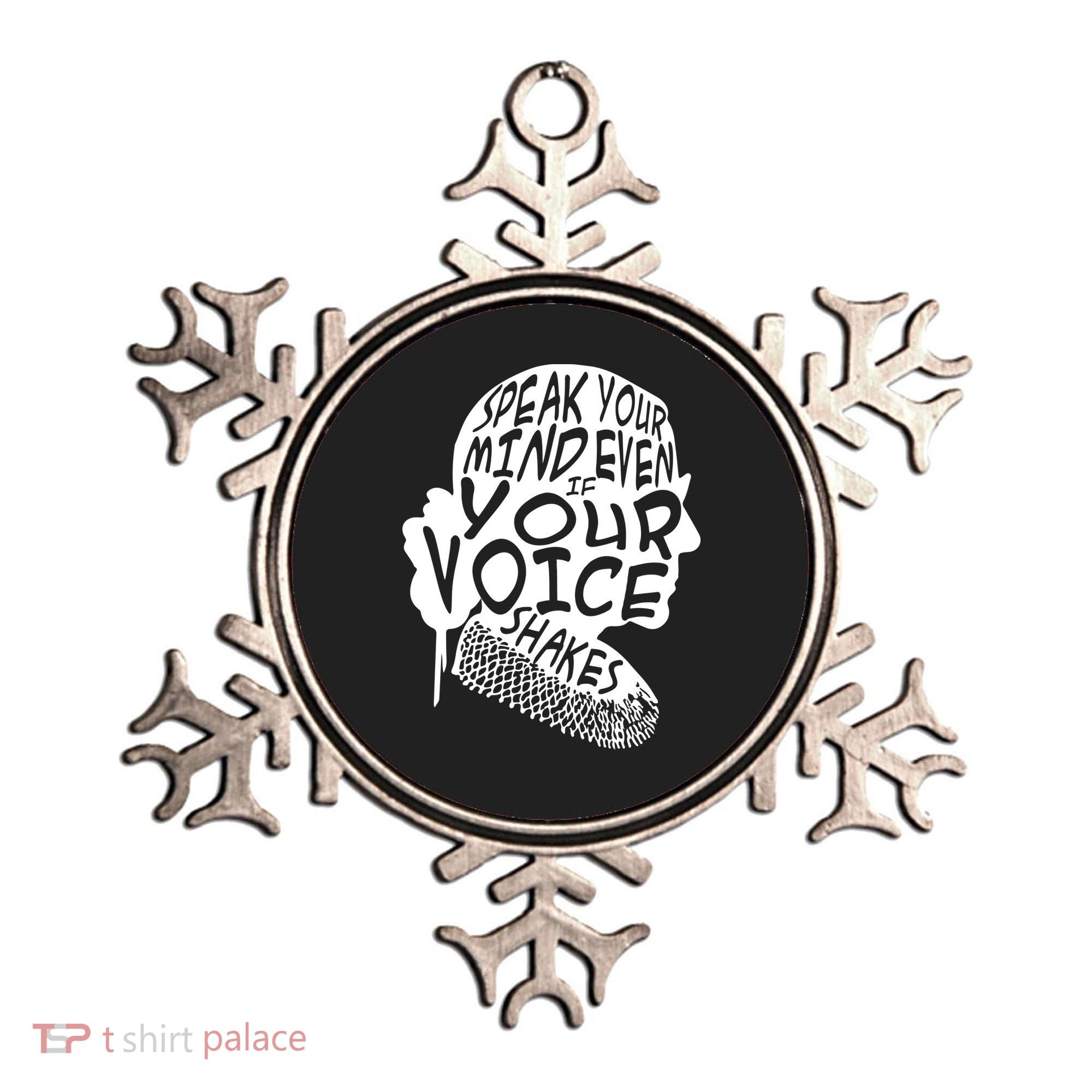 Ruth Bader Ginsburg Speak Your Mind  Ornament