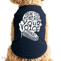 Ruth Bader Ginsburg Speak Your Mind  Doggie Tank thumb 0