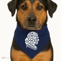 Ruth Bader Ginsburg Speak Your Mind  USA-Made Doggie Bandana thumb 1