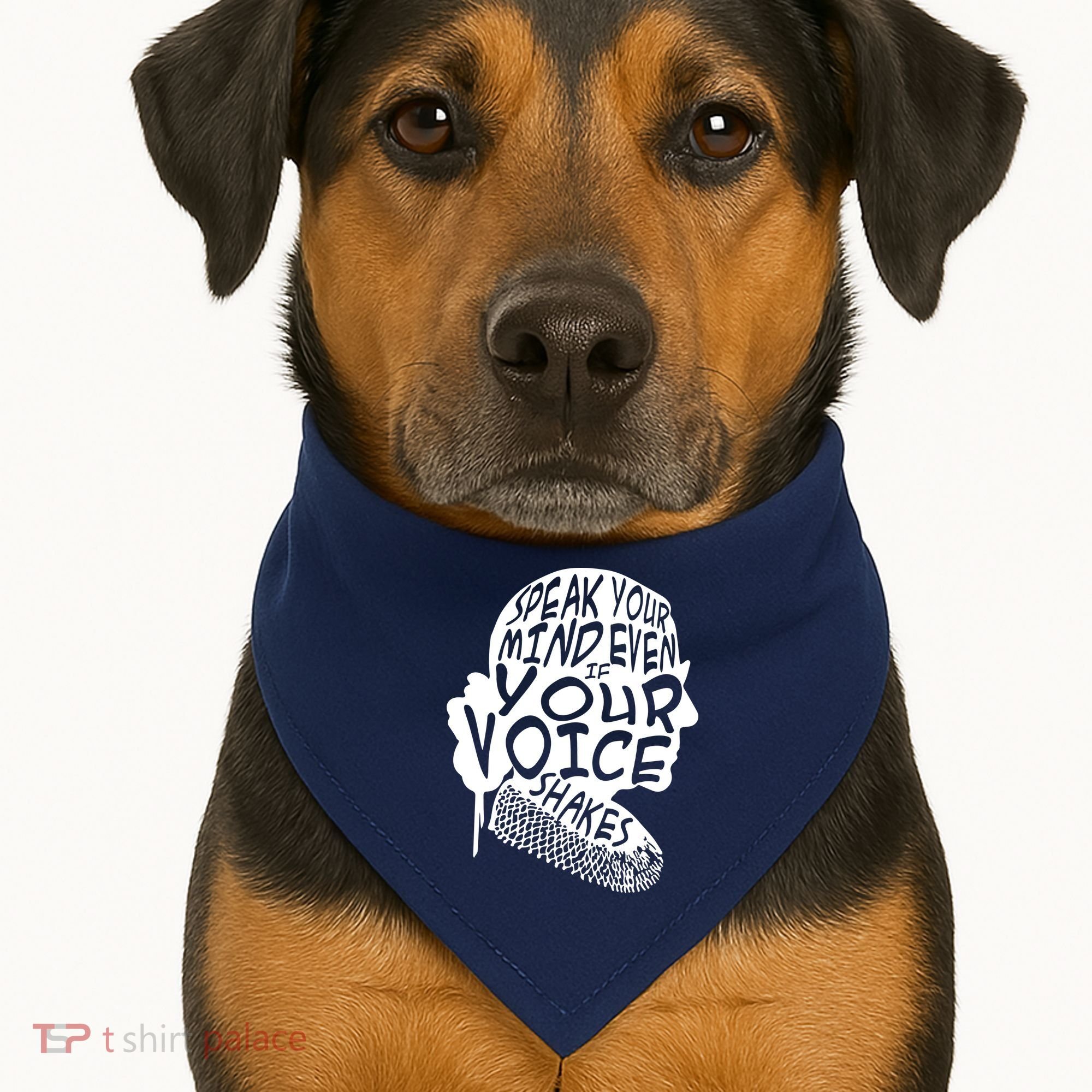 Ruth Bader Ginsburg Speak Your Mind  USA-Made Doggie Bandana