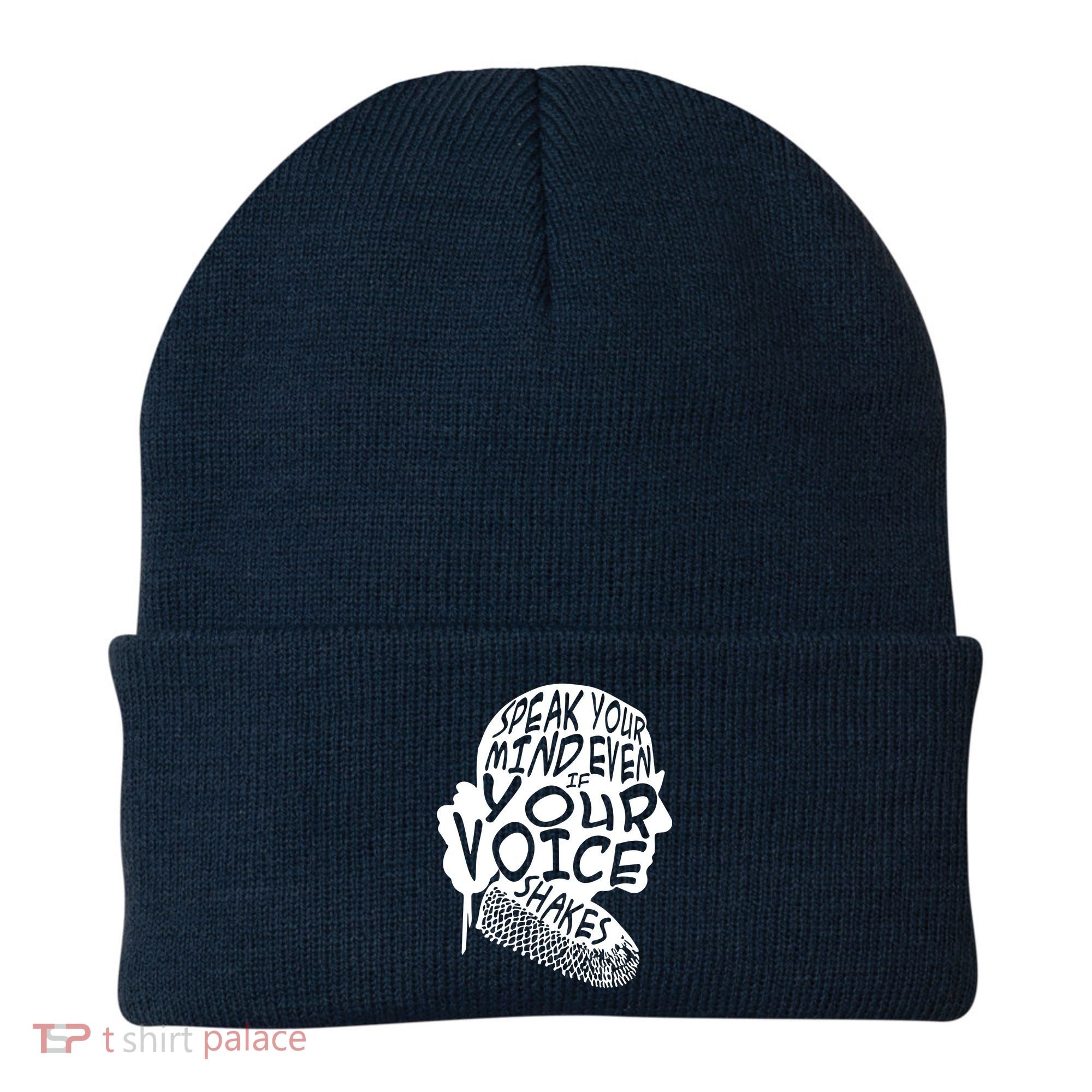 Ruth Bader Ginsburg Speak Your Mind  Beanie
