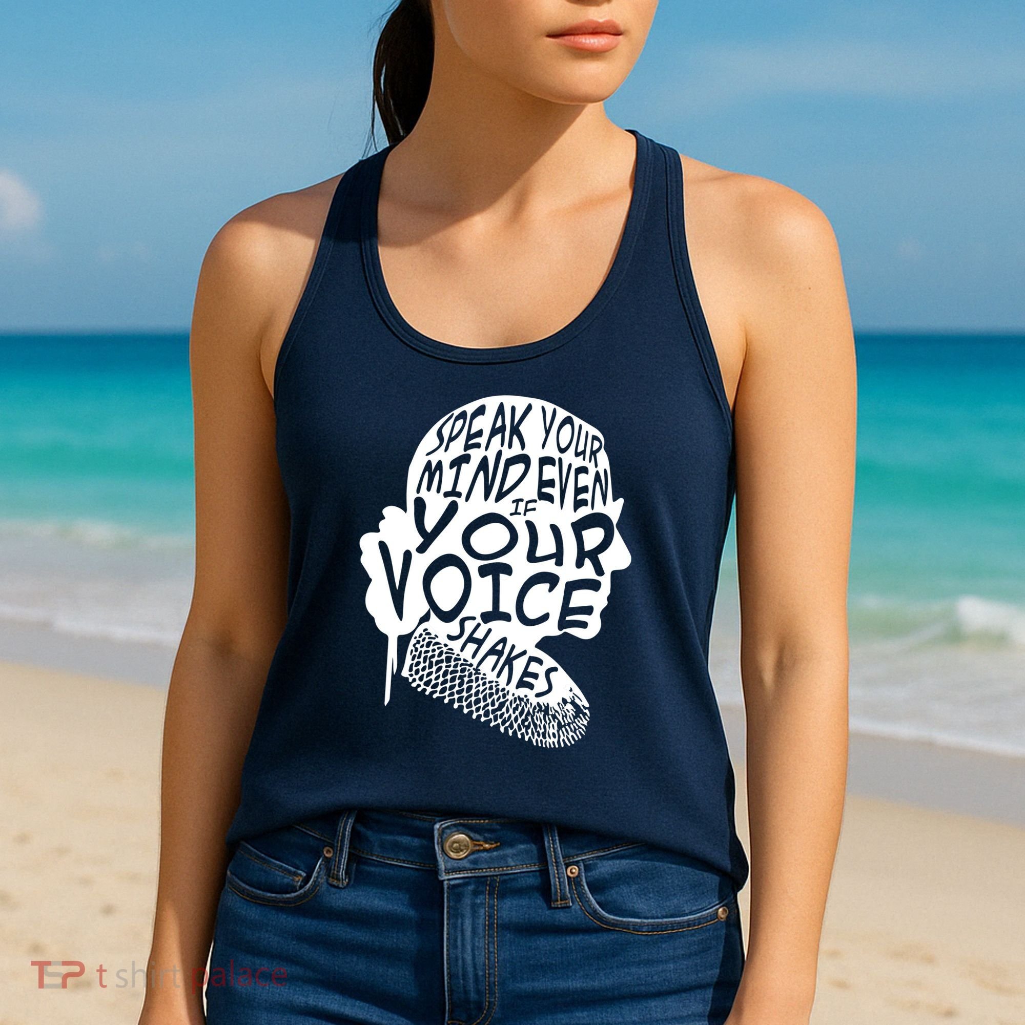 Ruth Bader Ginsburg Speak Your Mind  Women's Tank Top