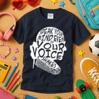 Ruth Bader Ginsburg Speak Your Mind  Kids T-Shirt thumb 3
