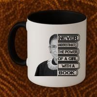 Ruth Never Underestimate a Power of a Book Coffee Mug thumb 2