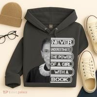 Ruth Never Underestimate a Power of a Book Hoodie thumb 4