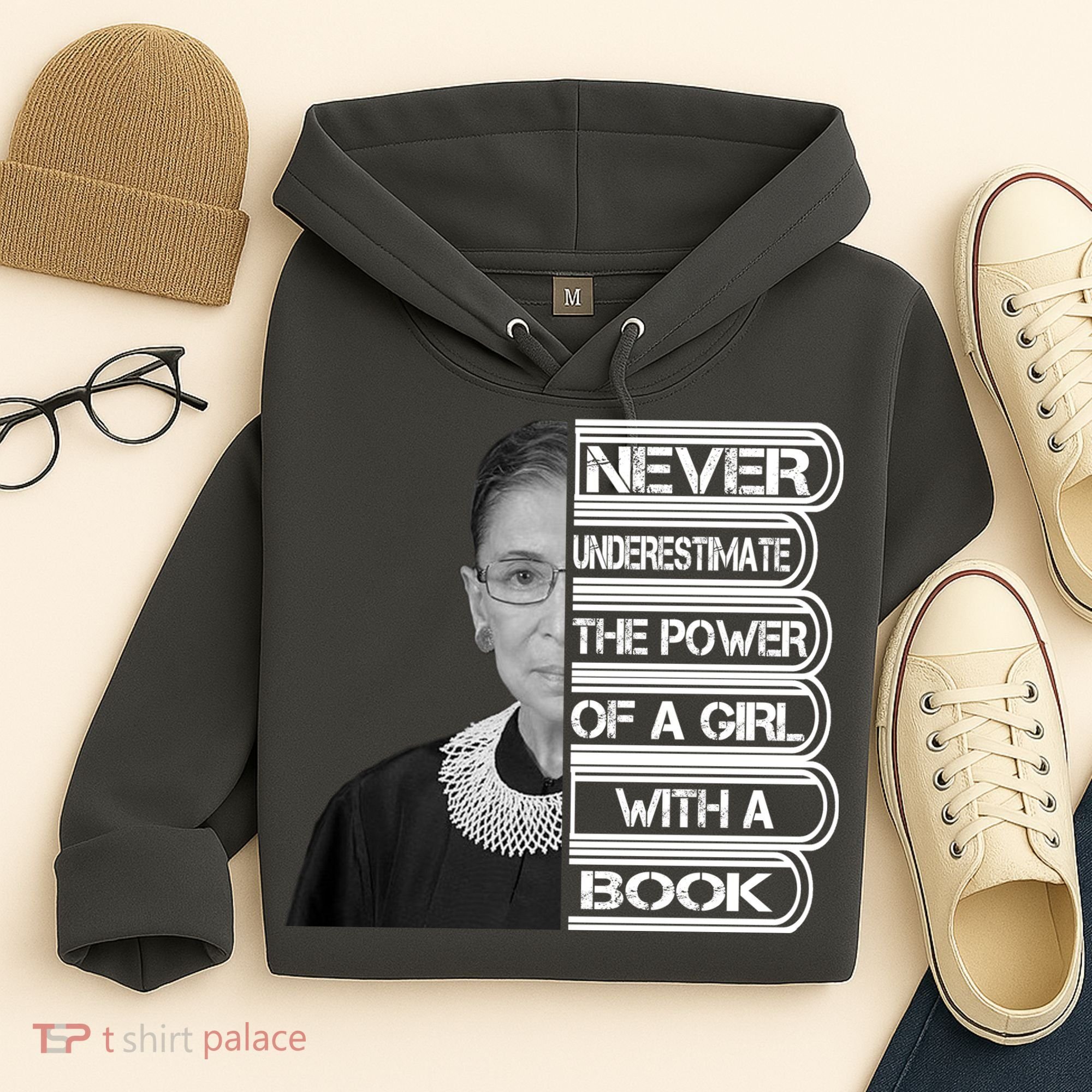 Ruth Never Underestimate a Power of a Book Hoodie