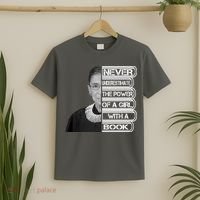 Ruth Never Underestimate a Power of a Book T-Shirt thumb 2