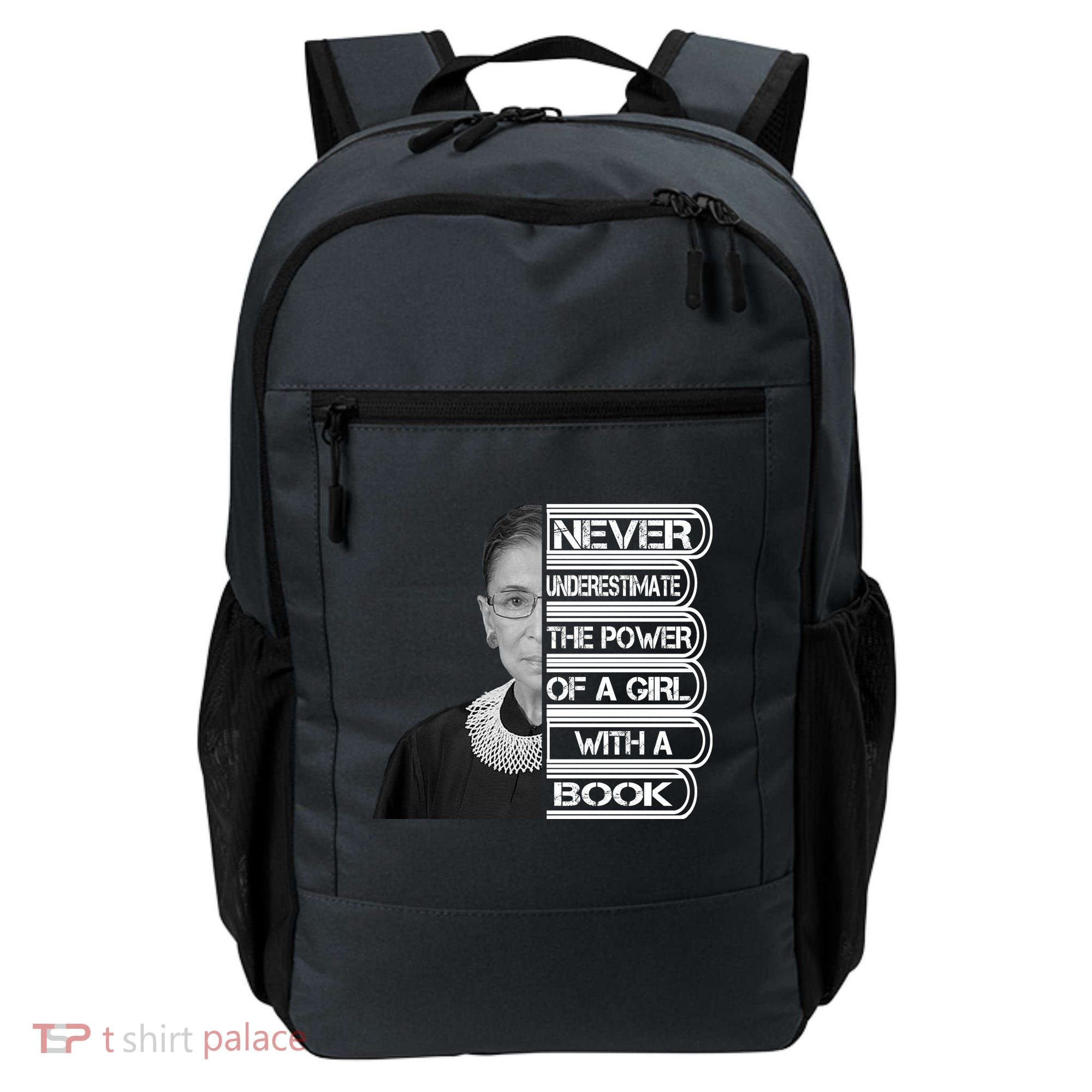 Ruth Never Underestimate a Power of a Book Backpack
