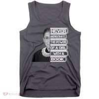 Ruth Never Underestimate a Power of a Book Tank Top thumb 0