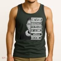 Ruth Never Underestimate a Power of a Book Tank Top thumb 3