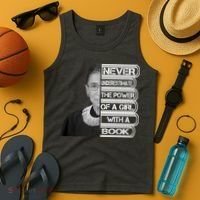 Ruth Never Underestimate a Power of a Book Tank Top thumb 4