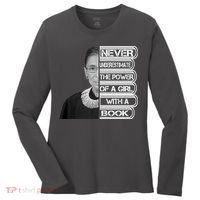 Ruth Never Underestimate a Power of a Book Women's Long Sleeve Shirt thumb 0