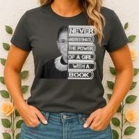 Ruth Never Underestimate a Power of a Book Women's T-Shirt thumb 2