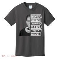 Ruth Never Underestimate a Power of a Book Kids T-Shirt thumb 0