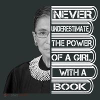 Ruth Never Underestimate a Power of a Book Kids T-Shirt thumb 4