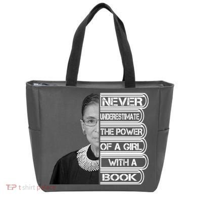 Ruth Never Underestimate a Power of a Book Tote Bag